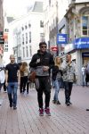 Amsterdam 14 augustus 2013
Ben Saunders lopend op de kalverstraat.
Peter Smulders bv