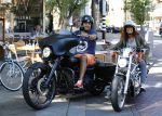 Amsterdam 5 september 2013
Chimene v Oosterhout op haar Harley Davidson samen met Dennis Rugenbregt
Foto Peter Smulders BV