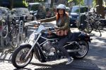 Amsterdam 5 september 2013
Chimene v Oosterhout op haar Harley Davidson
Foto Peter Smulders BV