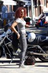 Amsterdam 5 september 2013
Chimene v Oosterhout op haar Harley Davidson
Foto Peter Smulders BV