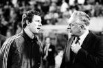 Eindhoven, 24 Oktober 1984 Thuiswedstrujd tussen PSV-Manchester United vooe de EC III. Eindstand 0-0
Dr. Carel v d Brekel en Ton v Schijndel
Foto Peter Smulders BV