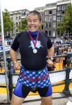 Amsterdam 8 september 2013
Amsterdam city swim door de grachten met diverse bn ers.
Emile Ratelband