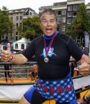 Amsterdam 8 september 2013
Amsterdam city swim door de grachten met diverse bn ers.
Emile Ratelband