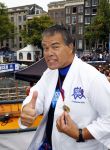 Amsterdam 8 september 2013
Amsterdam city swim door de grachten met diverse bn ers.
Emile Ratelband