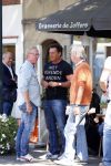 Amsterdam 14 augustus 2013
Gerard Joling en Jort Kelder nemen commercial op voor autoverhuurbedrijf Sixt in Amsterdam zuid. Jack Spijkerman
Peter Smulders bv