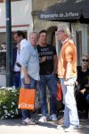 Amsterdam 14 augustus 2013
Gerard Joling en Jort Kelder nemen commercial op voor autoverhuurbedrijf Sixt in Amsterdam zuid. Jack Spijkerman
Peter Smulders bv