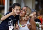 Amsterdam 28 augustus 2013
Glennis Grace op terras bij de Joffers.
Peter Smulders bv
