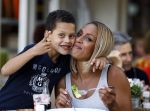 Amsterdam 28 augustus 2013
Glennis Grace op terras bij de Joffers.
Peter Smulders bv