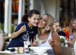 Amsterdam 28 augustus 2013
Glennis Grace op terras bij de Joffers.
Peter Smulders bv