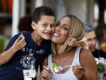 Amsterdam 28 augustus 2013
Glennis Grace op terras bij de Joffers.
Peter Smulders bv