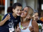 Amsterdam 28 augustus 2013
Glennis Grace op terras bij de Joffers.
Peter Smulders bv