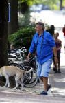 Amsterdam 3 september 2013
Hans v d Togt op terras en met zijn hond op straat