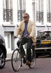 Amsterdam 20 augustus 2013
Jeroen Krabbe op de fiets.