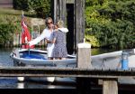 Nigtevecht 4 september 2013
Jort Kelder en Lauren Verster op hun sloep aan het varen op de vecht.