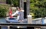 Nigtevecht 4 september 2013
Jort Kelder en Lauren Verster op hun sloep aan het varen op de vecht.