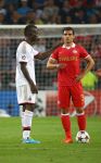 Eindhoven, 20 Augustus 2013
3e Voorronde CL PSV-AC Milan, eindstand 1-1
Karim Rekik samen met Mario Balotelli
Foto Peter Smulders BV