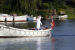 Nigtevecht 4 september 2013
Jort Kelder en Lauren Verster op hun sloep aan het varen op de vecht.