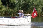 Nigtevecht 4 september 2013
Jort Kelder en Lauren Verster op hun sloep aan het varen op de vecht.