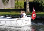 Nigtevecht 4 september 2013
Jort Kelder en Lauren Verster op hun sloep aan het varen op de vecht.