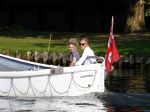 Nigtevecht 4 september 2013
Jort Kelder en Lauren Verster op hun sloep aan het varen op de vecht.