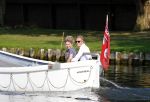 Nigtevecht 4 september 2013
Jort Kelder en Lauren Verster op hun sloep aan het varen op de vecht.