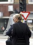 Amsterdam 21 augustus 2013
Lieke v Lexmond samen met haar manager Frank Wisse op vespa scooter.
Peter Smulders bv