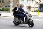 Amsterdam 21 augustus 2013
Lieke v Lexmond samen met haar manager Frank Wisse op vespa scooter.
Peter Smulders bv