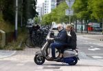 Amsterdam 21 augustus 2013
Lieke v Lexmond samen met haar manager Frank Wisse op vespa scooter.
Peter Smulders bv