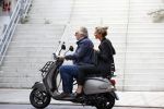 Amsterdam 21 augustus 2013
Lieke v Lexmond samen met haar manager Frank Wisse op vespa scooter.
Peter Smulders bv