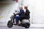 Amsterdam 21 augustus 2013
Lieke v Lexmond samen met haar manager Frank Wisse op vespa scooter.
Peter Smulders bv