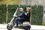 Amsterdam 21 augustus 2013
Lieke v Lexmond samen met haar manager Frank Wisse op vespa scooter.
Peter Smulders bv