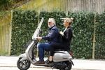 Amsterdam 21 augustus 2013
Lieke v Lexmond samen met haar manager Frank Wisse op vespa scooter.
Peter Smulders bv