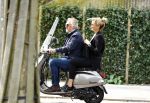 Amsterdam 21 augustus 2013
Lieke v Lexmond samen met haar manager Frank Wisse op vespa scooter.
Peter Smulders bv