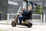 Amsterdam 21 augustus 2013
Lieke v Lexmond samen met haar manager Frank Wisse op vespa scooter.
Peter Smulders bv