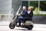 Amsterdam 21 augustus 2013
Lieke v Lexmond samen met haar manager Frank Wisse op vespa scooter.
Peter Smulders bv