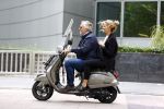 Amsterdam 21 augustus 2013
Lieke v Lexmond samen met haar manager Frank Wisse op vespa scooter.
Peter Smulders bv