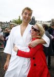 Amsterdam 8 september 2013
Amsterdam city swim door de grachten met diverse bn ers.
Maarten v d  Weijden met ....