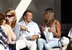 Amsterdam 20 augustus 2013
Mariska Hulscher met haar nieuwe vriend Toon Boorsma op terras.