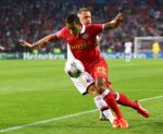 Eindhoven, 20 Augustus 2013
3e Voorronde CL PSV-AC Milan, eindstand 1-1
Memphis Depay in duel met Ignazio Abate
Foto Peter Smulders BV