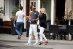 Amsterdam 21 augustus 2013
Patricia Paay met een kennis op terras.
Peter Smulders bv