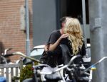 Amsterdam 21 augustus 2013
Patricia Paay met een kennis op terras.
Peter Smulders bv