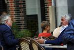 Amsterdam 28 augustsu 2013
Frank Wisse en Pieter Storms op terras.
Peter Smulders bv