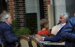 Amsterdam 28 augustsu 2013
Frank Wisse en Pieter Storms op terras.
Peter Smulders bv