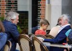 Amsterdam 28 augustsu 2013
Frank Wisse en Pieter Storms op terras.
Peter Smulders bv