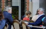 Amsterdam 28 augustsu 2013
Frank Wisse en Pieter Storms op terras.
Peter Smulders bv