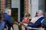 Amsterdam 28 augustsu 2013
Frank Wisse en Pieter Storms op terras.
Peter Smulders bv
