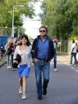 Amsterdam 18 augustus 2013
Robert en Roos ten Brink op weg naar de parade.
Peter Smulders bv