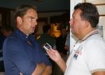 Zandvoort, 7 Augustus 2013
KLM Charity Challenge gespeeld op de Kennemer Golfclub met veel BN-ers.
Ronald de Boer in gesprek met Edwin Bredius
Foto Peter Smulders BV
