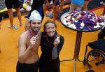 Amsterdam 8 september 2013
Amsterdam city swim door de grachten met diverse bn ers.
Ruud Feltkamp met Jessica Mendels