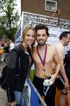 Amsterdam 8 september 2013
Amsterdam city swim door de grachten met diverse bn ers.
Ruud Feltkamp met zijn vriendin